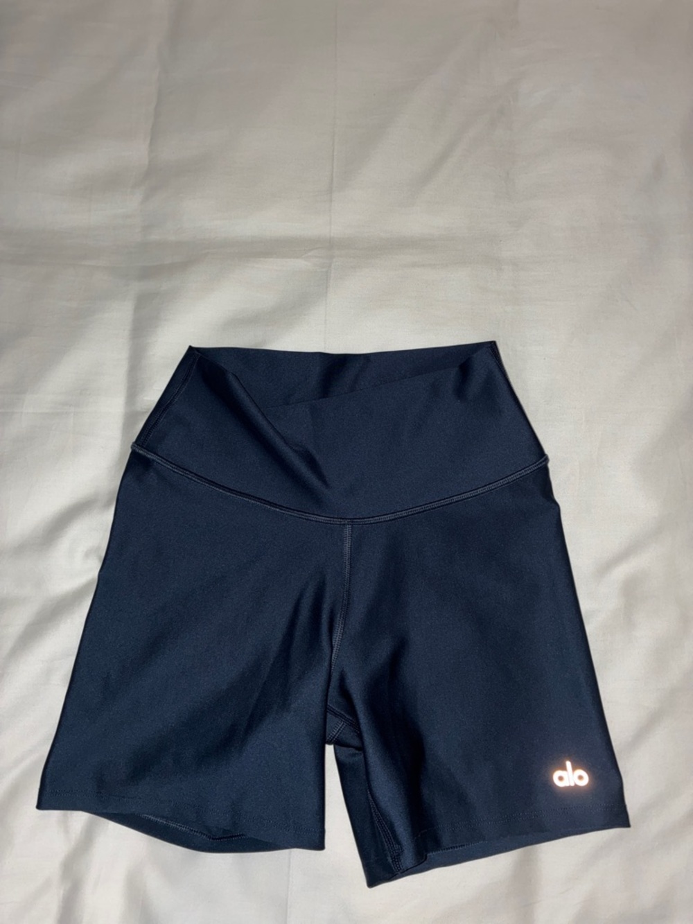Alo High-Rise Navy Bike Shorts